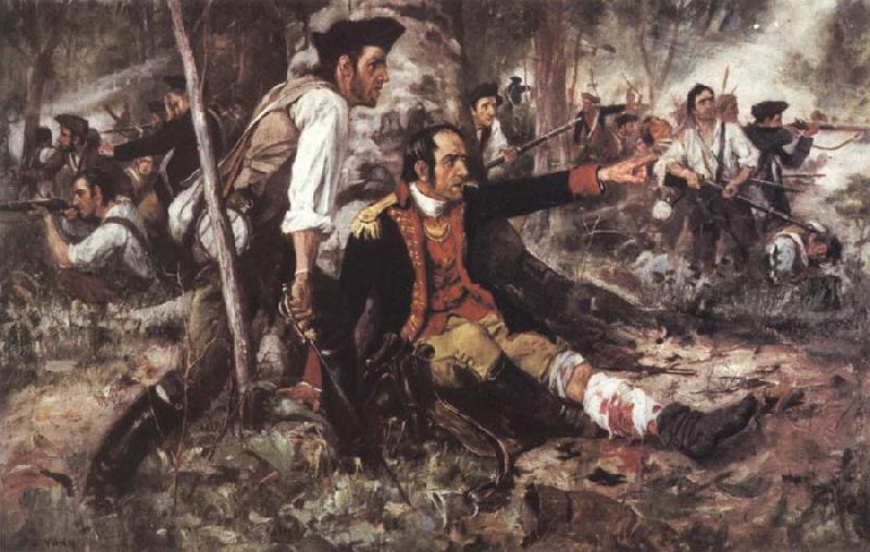Frederick Coffay Yohn General Herkimer Directing the Battle of Oriskany
